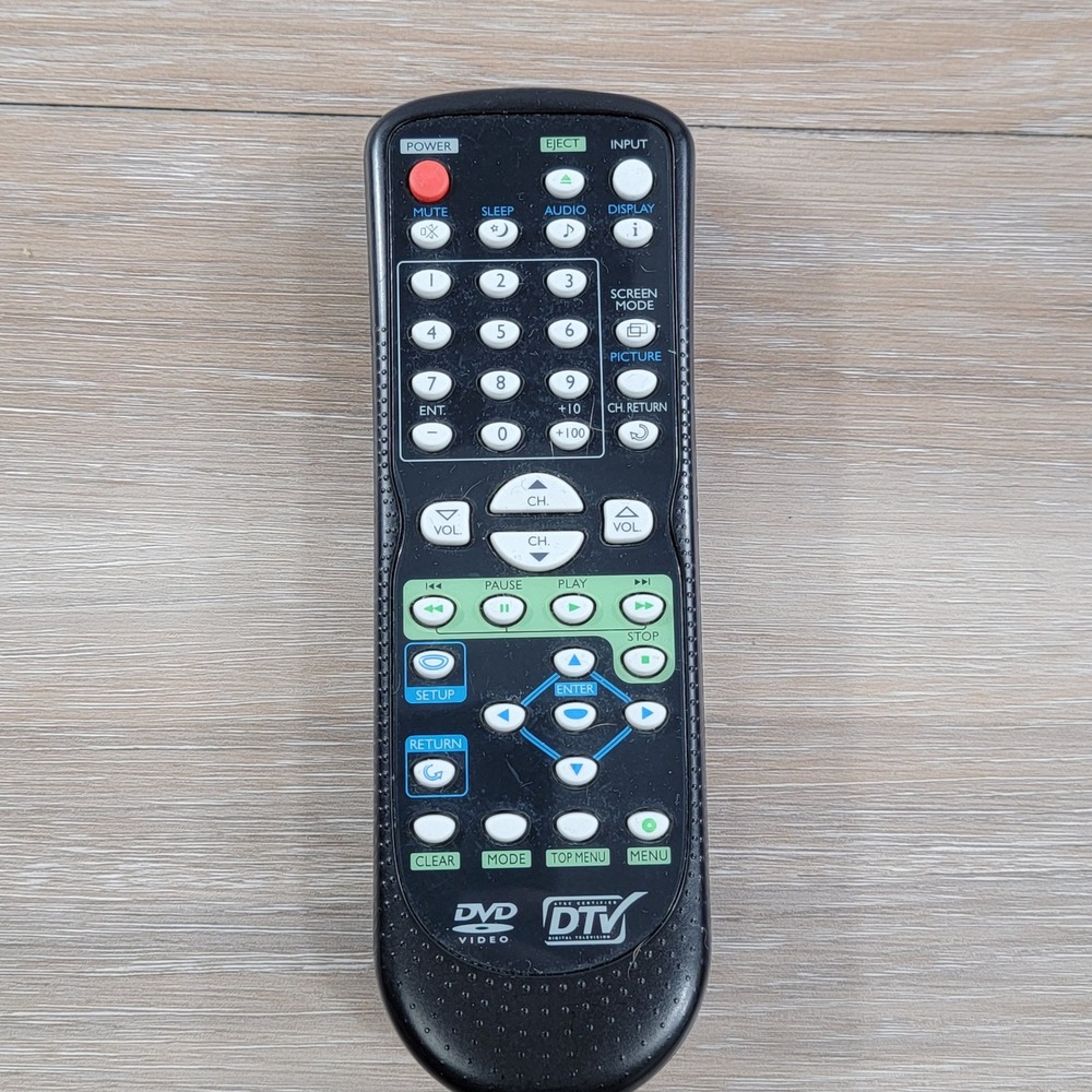 DVD Video DTV Digital Television Remote Control Black